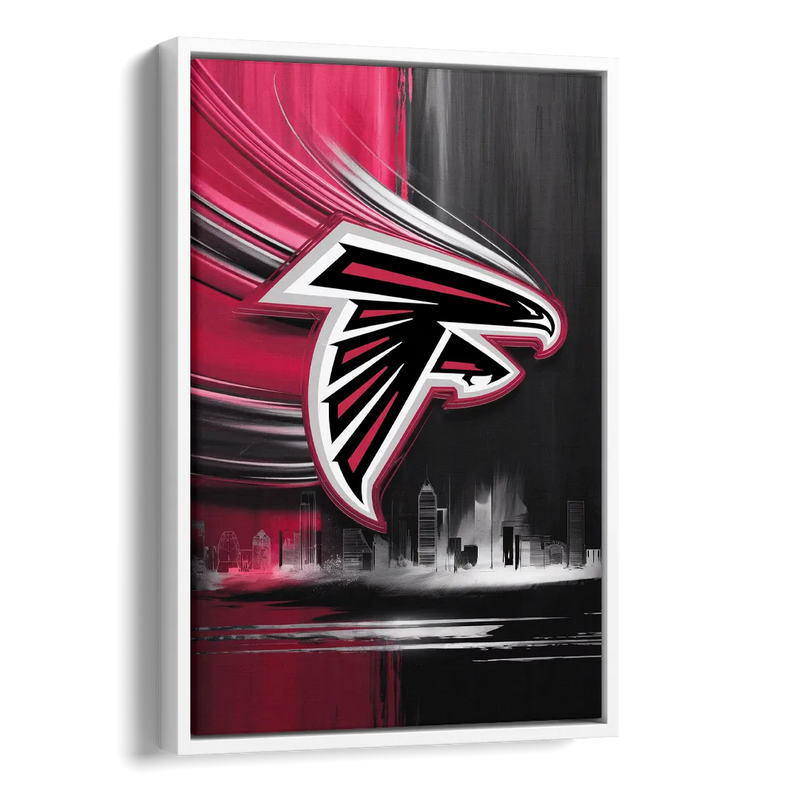 Atlanta Falcons Fans Tribute Side - White Canvas Wall Art