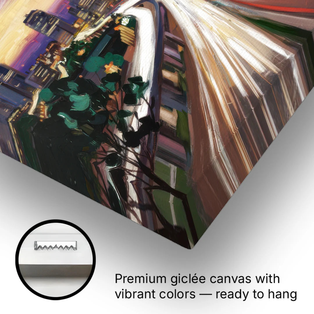 Atlanta Historic Neighborhoods - Canvas Wall Art - Gallery Wrap Corner
