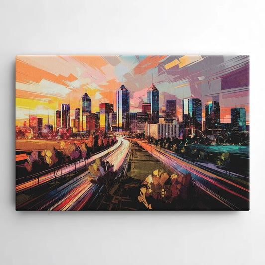 Atlanta Midtown Skyline - Canvas Wall Art