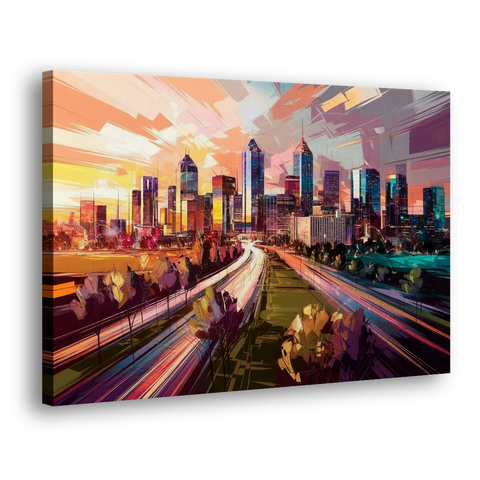 Atlanta Midtown Skyline - Canvas Wall Art