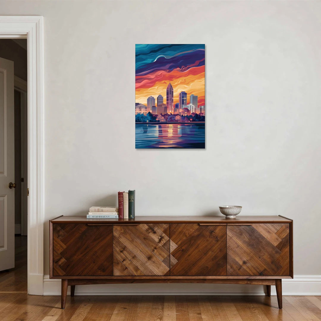 Atlanta Street Photography - Canvas Wall Art - Coffee Table - 24x36