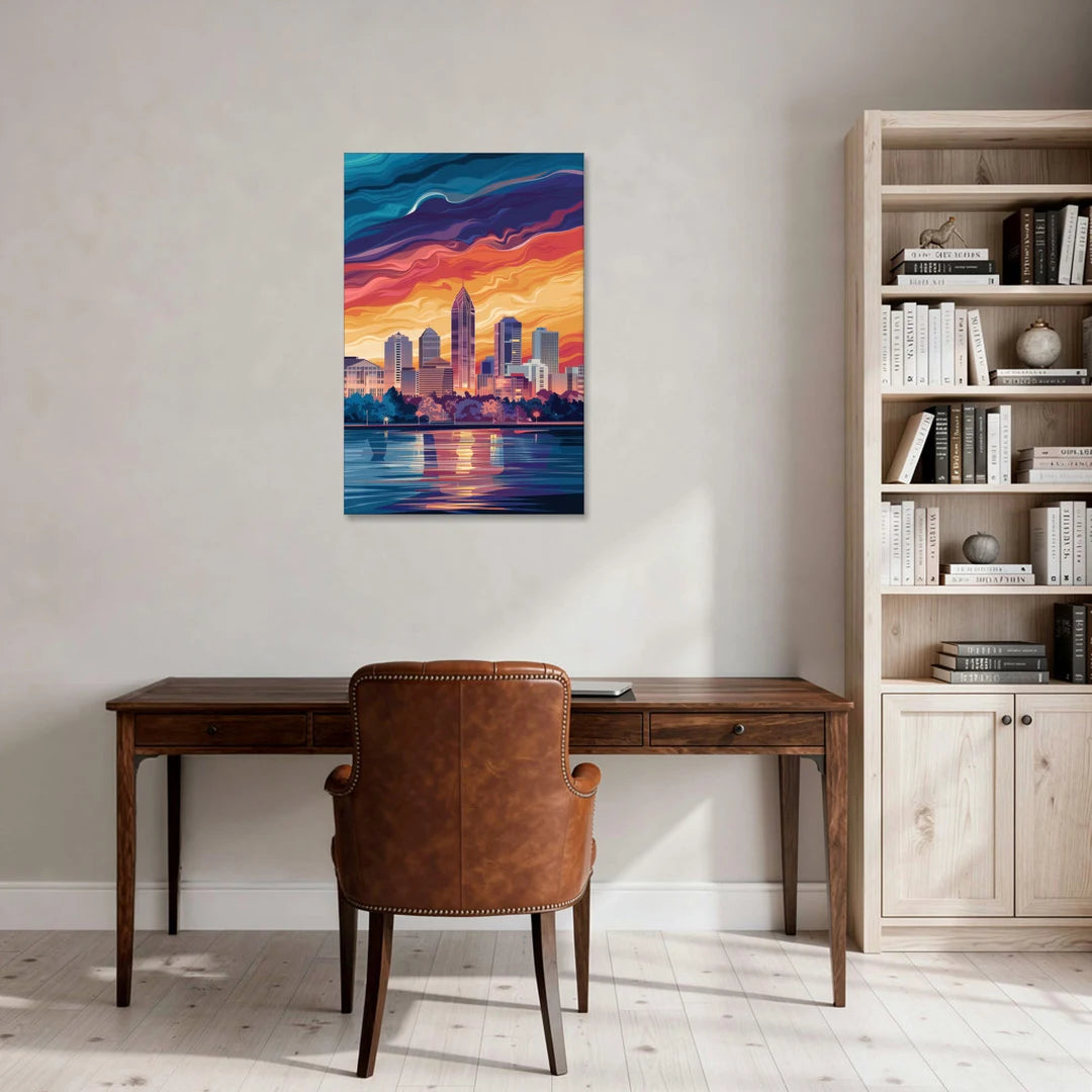 Atlanta Street Photography - Canvas Wall Art - Office - 24x36