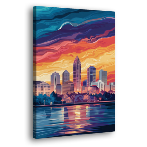 Atlanta Street Photography - Canvas Wall Art - Side