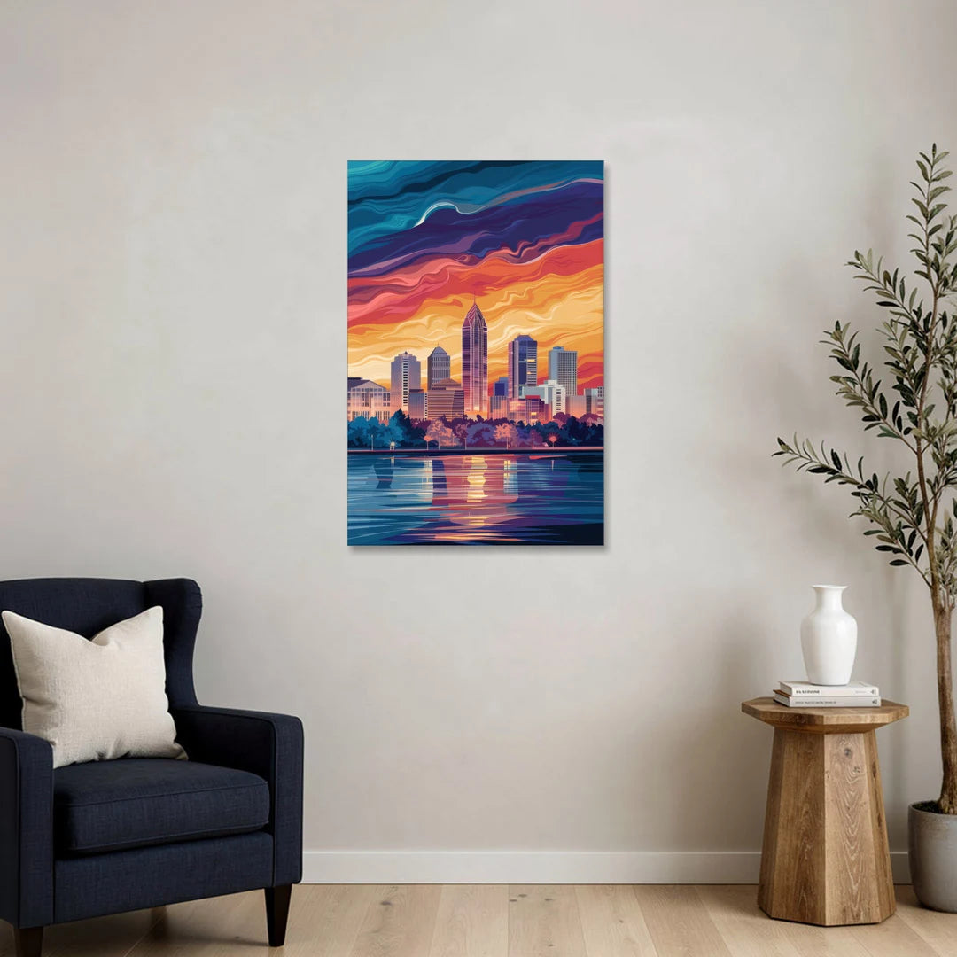 Atlanta Street Photography - Canvas Wall Art - Sofa - 24x36