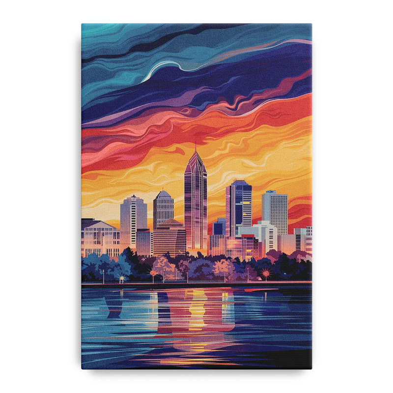 Atlanta Street Photography Front - Canvas Wall Art