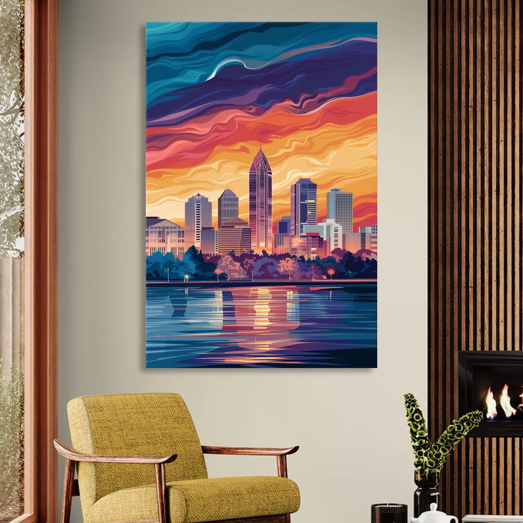 Atlanta Street Photography Sitting Room - Canvas Wall Art