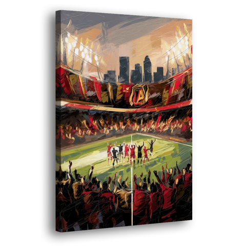 Atlanta United Team Celebration - Canvas Wall Art - Side