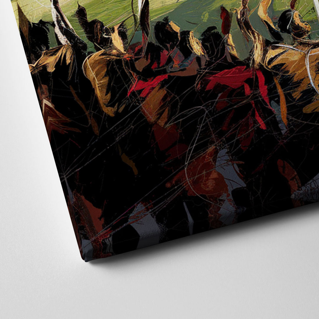 Atlanta United Team Celebration Canvas Close Up