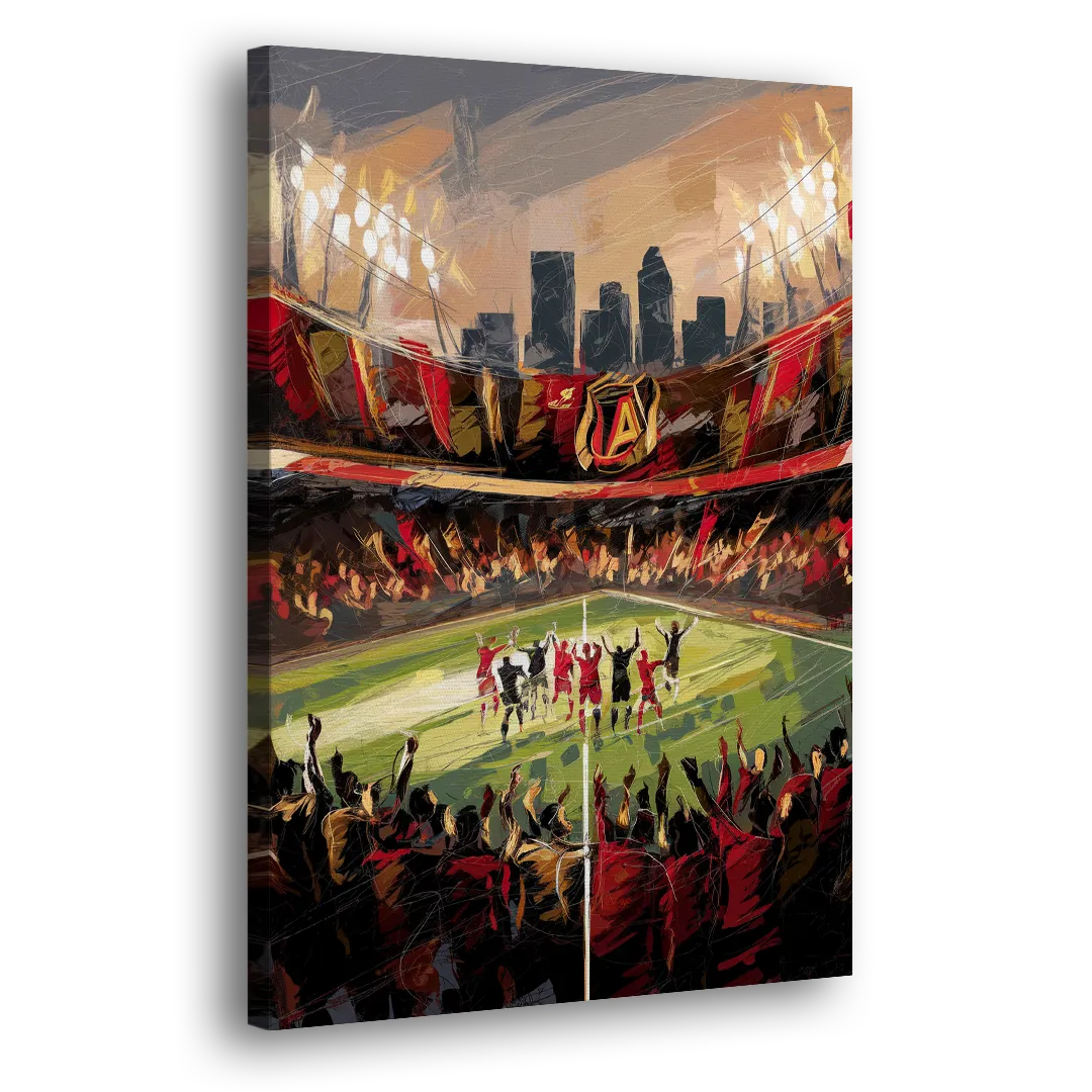 Atlanta United Team Celebration Side - Canvas Wall Art