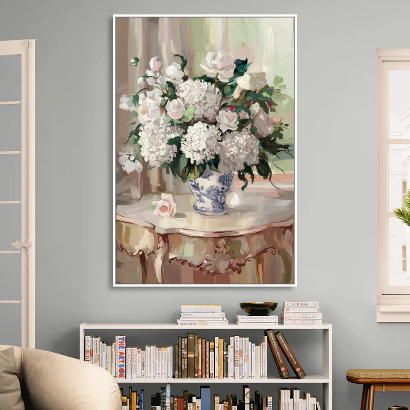 Augusta Classic Southern Charm Sitting Room - White Canvas Wall Art