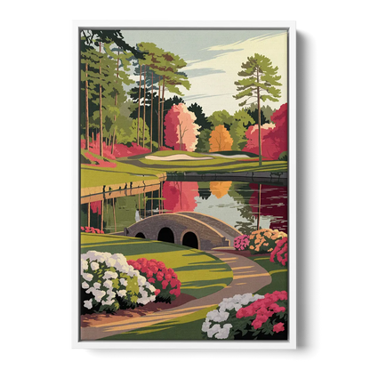 Augusta Golf Heritage Tribute Front - White Canvas Wall Art
