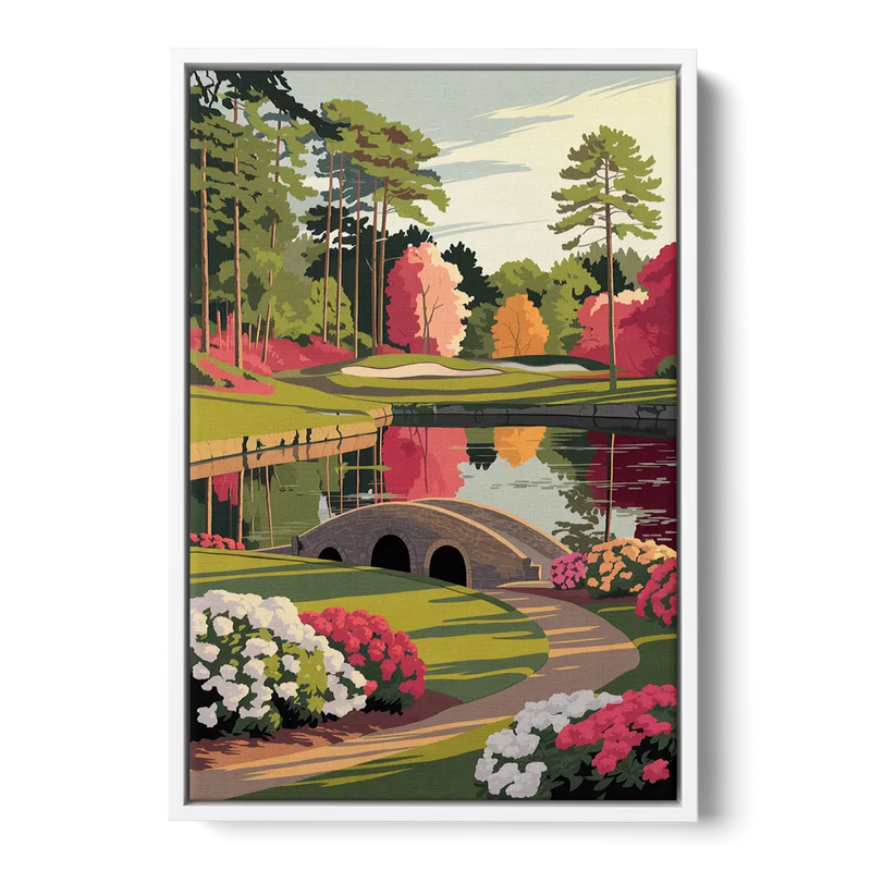 Augusta Golf Heritage Tribute Front - White Canvas Wall Art