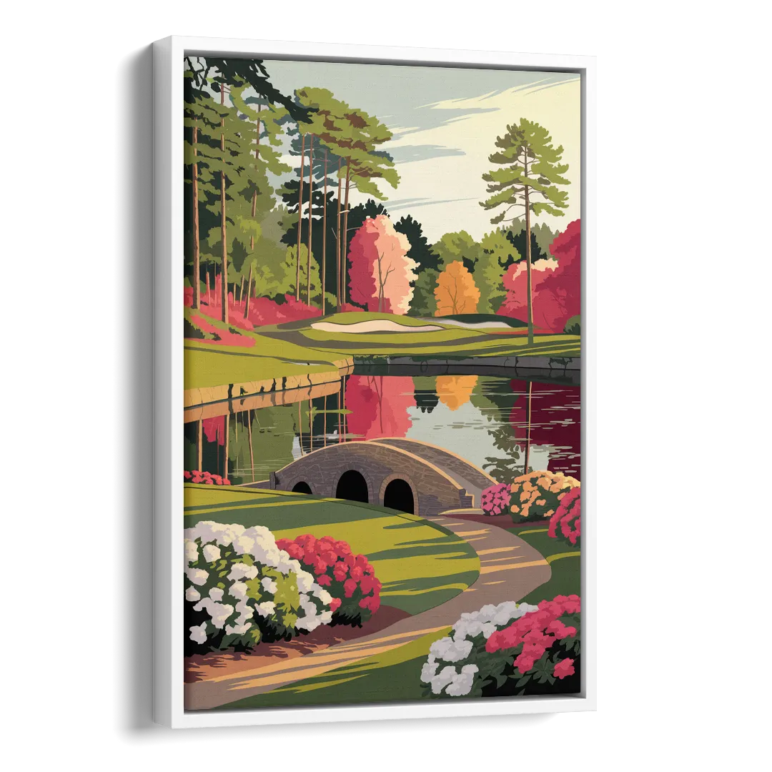 Augusta Golf Heritage Tribute Side - White Canvas Wall Art