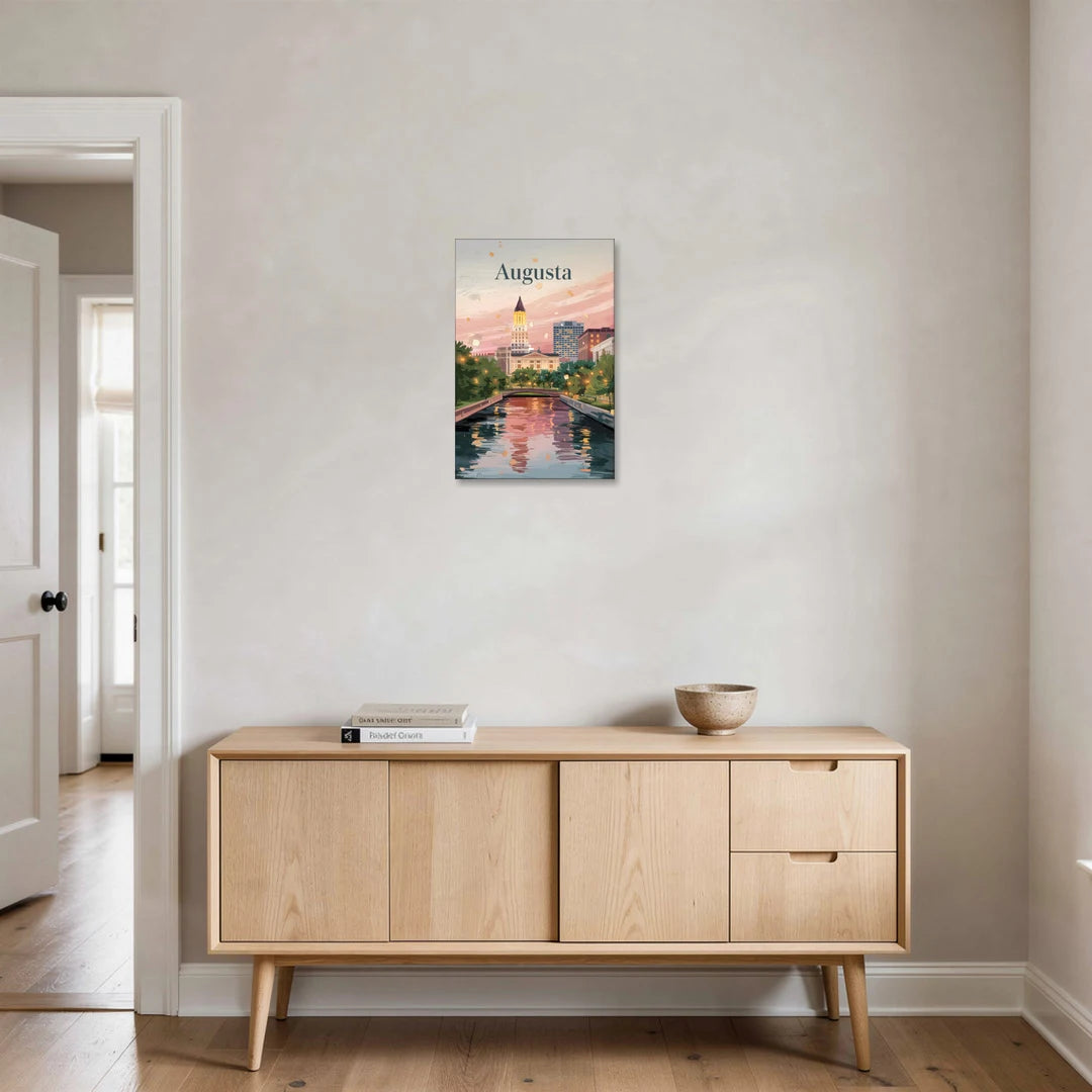 Augusta Historic Downtown Charm - Canvas Wall Art - Coffee Table - 16x24