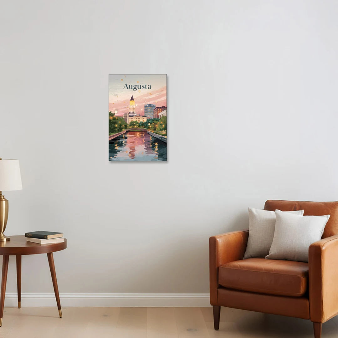 Augusta Historic Downtown Charm - Canvas Wall Art - Sofa - 16x24