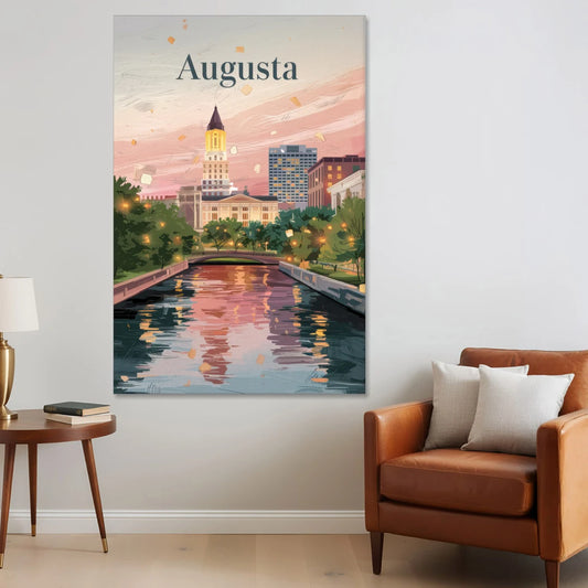 Augusta Historic Downtown Charm - Canvas Wall Art - Sofa - 40x60