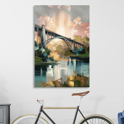Augusta Iconic Bridge View Sitting Room - Canvas Wall Art