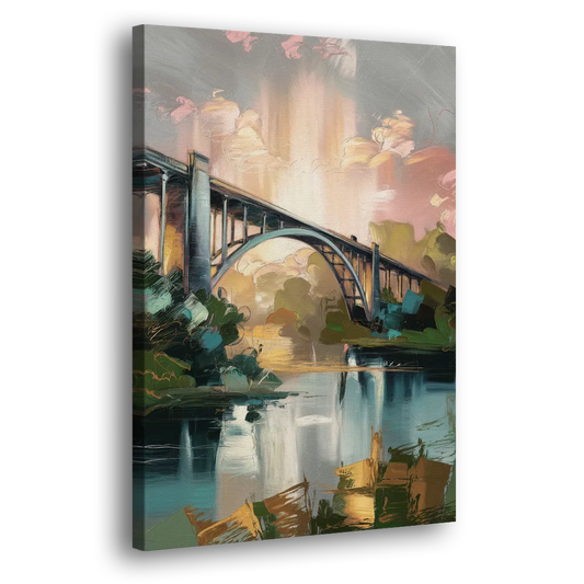 Augusta Iconic Bridge View Side - Canvas Wall Art