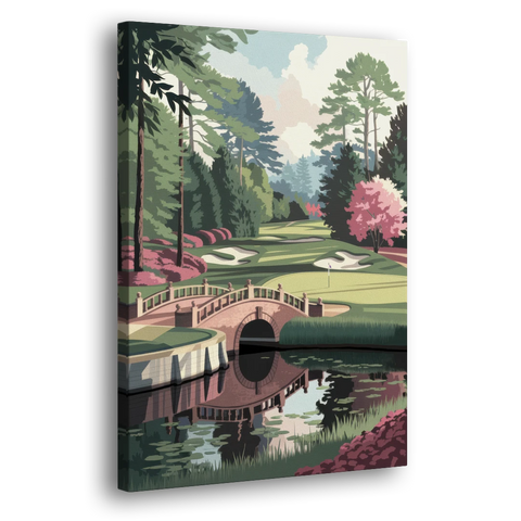 Augusta Scenic Golf Course - Canvas Wall Art - Side
