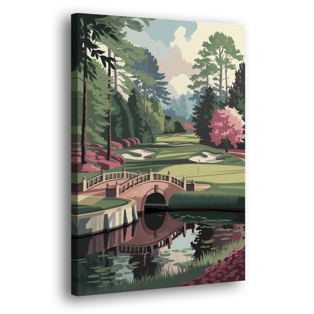 Augusta Scenic Golf Course Side - Canvas Wall Art