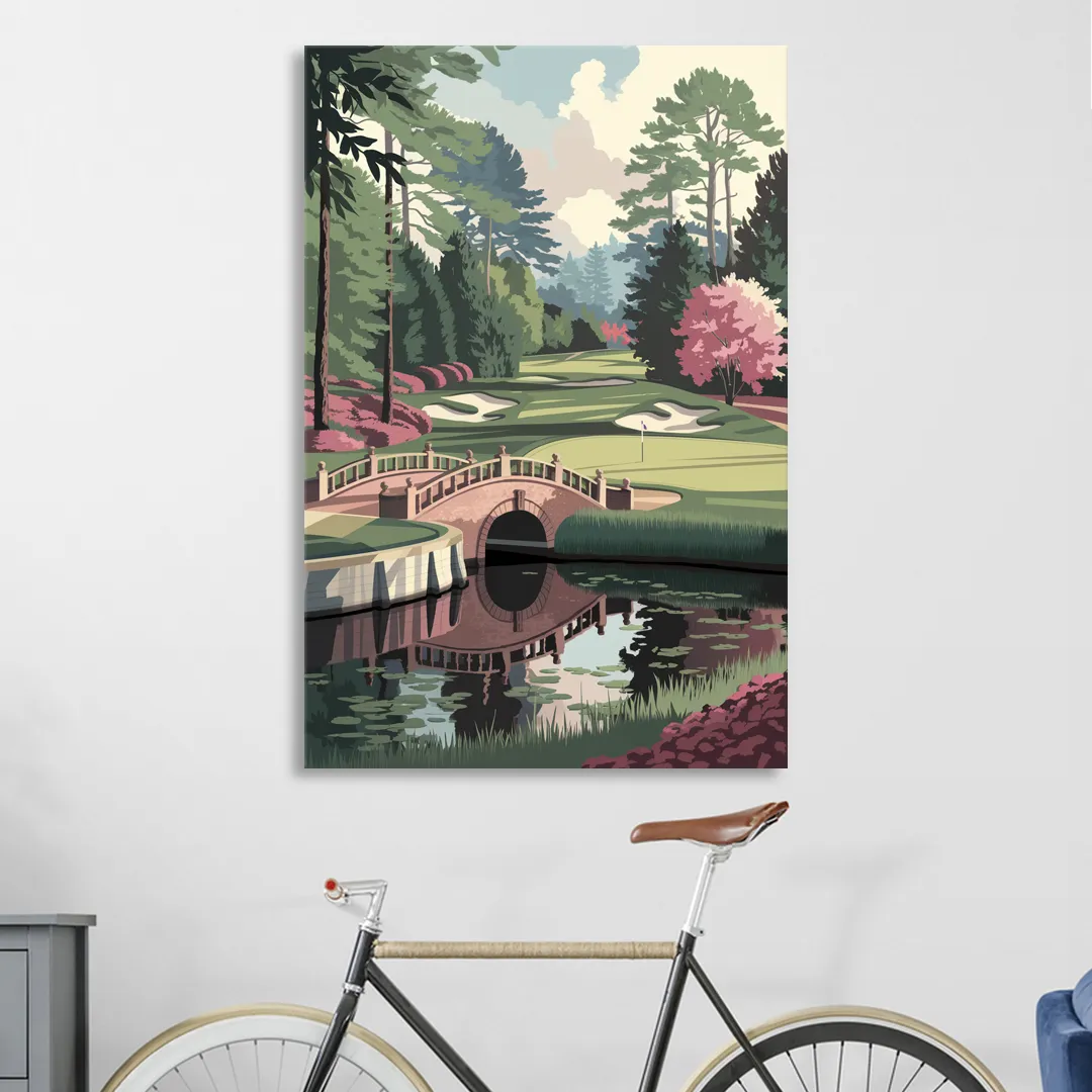 Augusta Scenic Golf Course Living Room - Canvas Wall Art