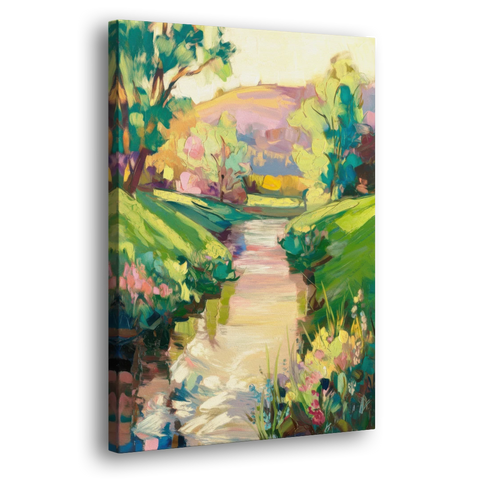 Augusta Serene Riverfront - Canvas Wall Art - Side