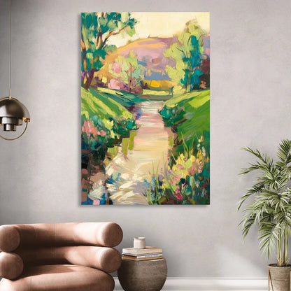 Augusta Serene Riverfront Sitting Room - Canvas Wall Art