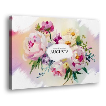 Augusta Springtime Blooms Side - Canvas Wall Art