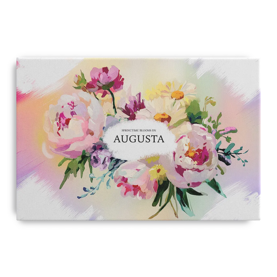 Augusta Springtime Blooms Front - Canvas Wall Art