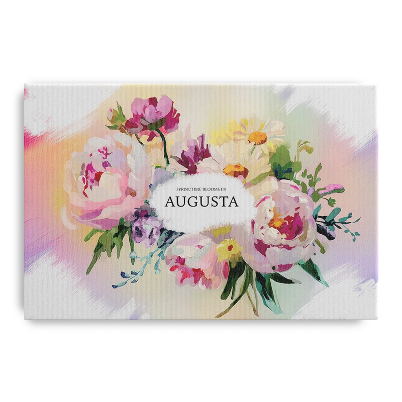 Augusta Springtime Blooms Front - Canvas Wall Art