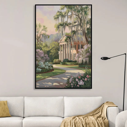 Augusta Timeless Southern Beauty Sitting Room - Black Canvas Wall Art