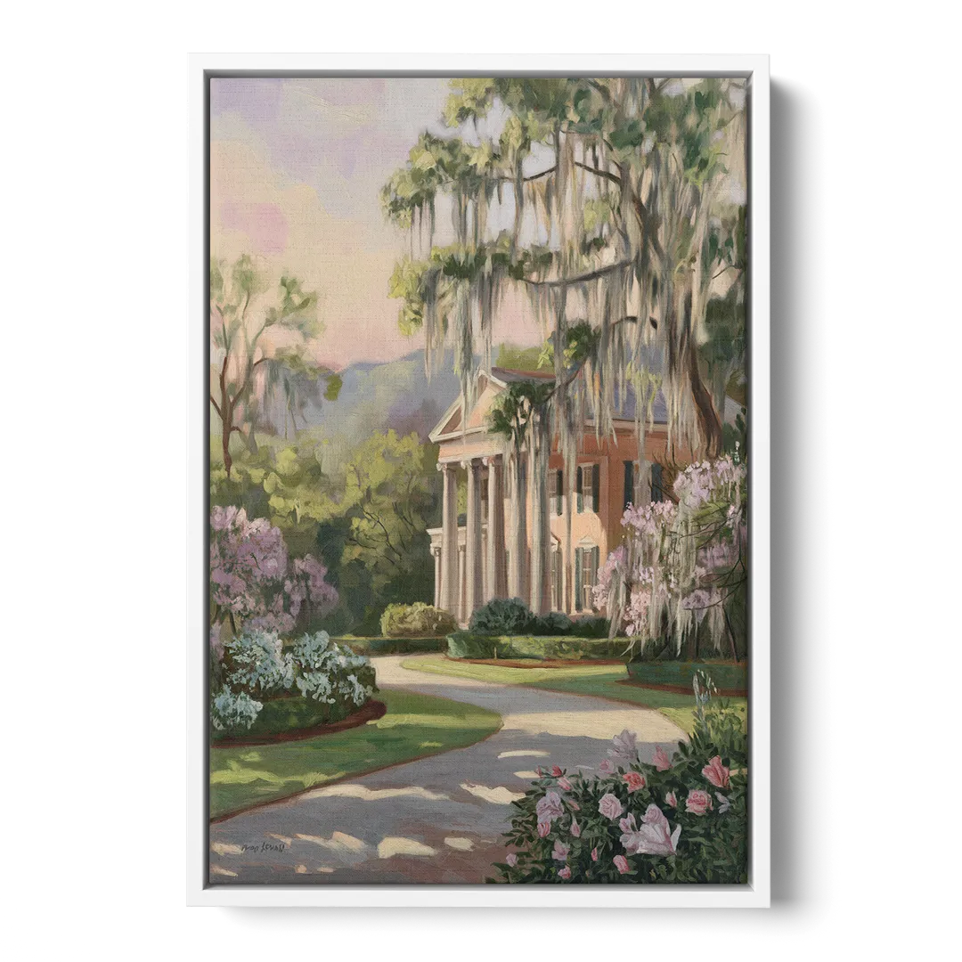 Augusta Timeless Southern Beauty Front - White Canvas Wall Art