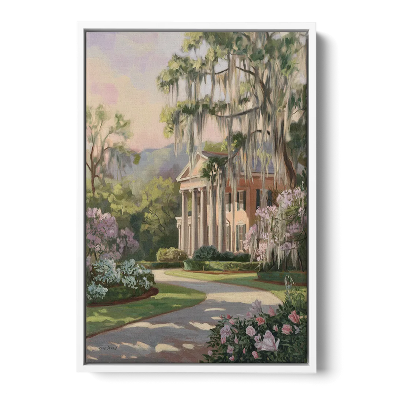 Augusta Timeless Southern Beauty Front - White Canvas Wall Art