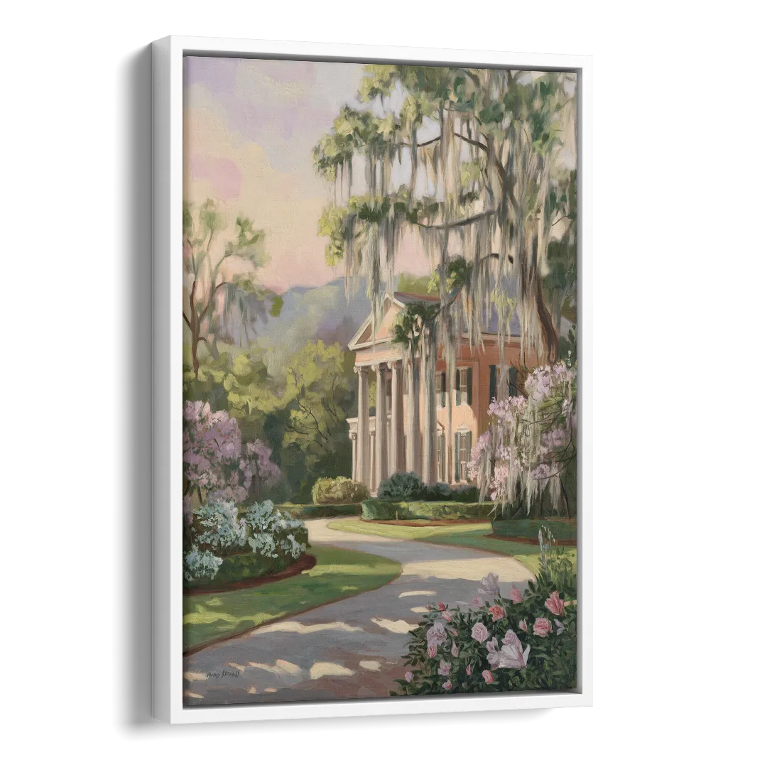 Augusta Timeless Southern Beauty Side - White Canvas Wall Art