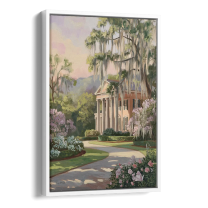 Augusta Timeless Southern Beauty Side - White Canvas Wall Art