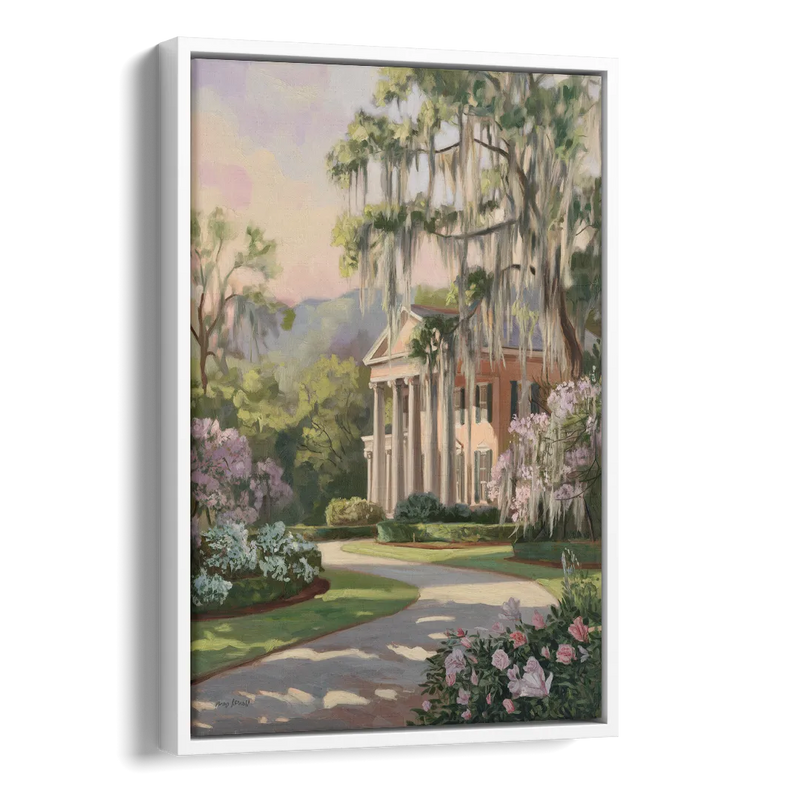 Augusta Timeless Southern Beauty Side - White Canvas Wall Art
