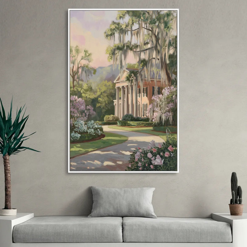Augusta Timeless Southern Beauty Sitting Room - White Canvas Wall Art