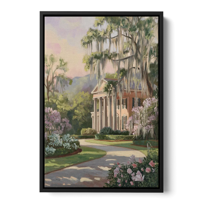 Augusta Timeless Southern Beauty Front - Black Canvas Wall Art