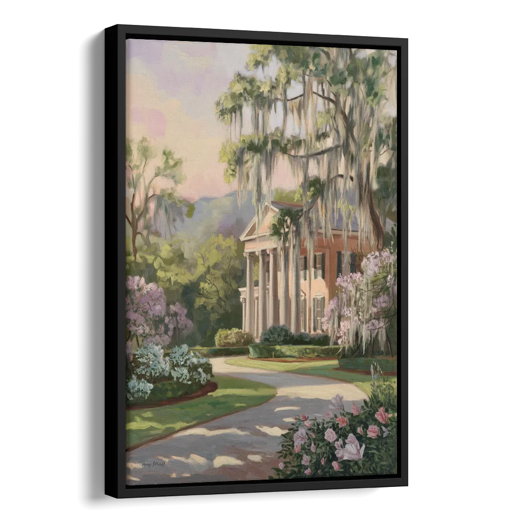 Augusta Timeless Southern Beauty Side - Black Canvas Wall Art