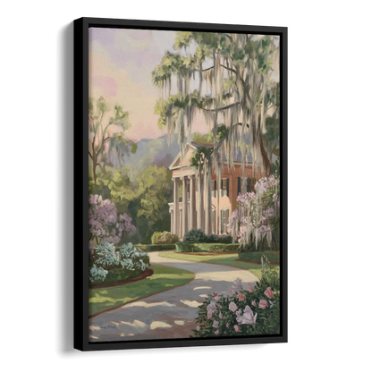 Augusta Timeless Southern Beauty Side - Black Canvas Wall Art
