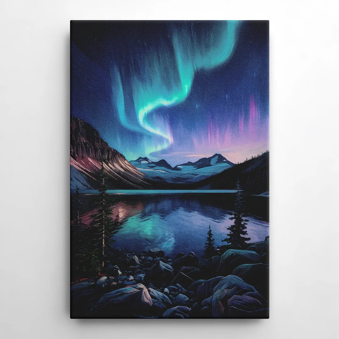 Aurora Northern Lights - Canvas Wall Art