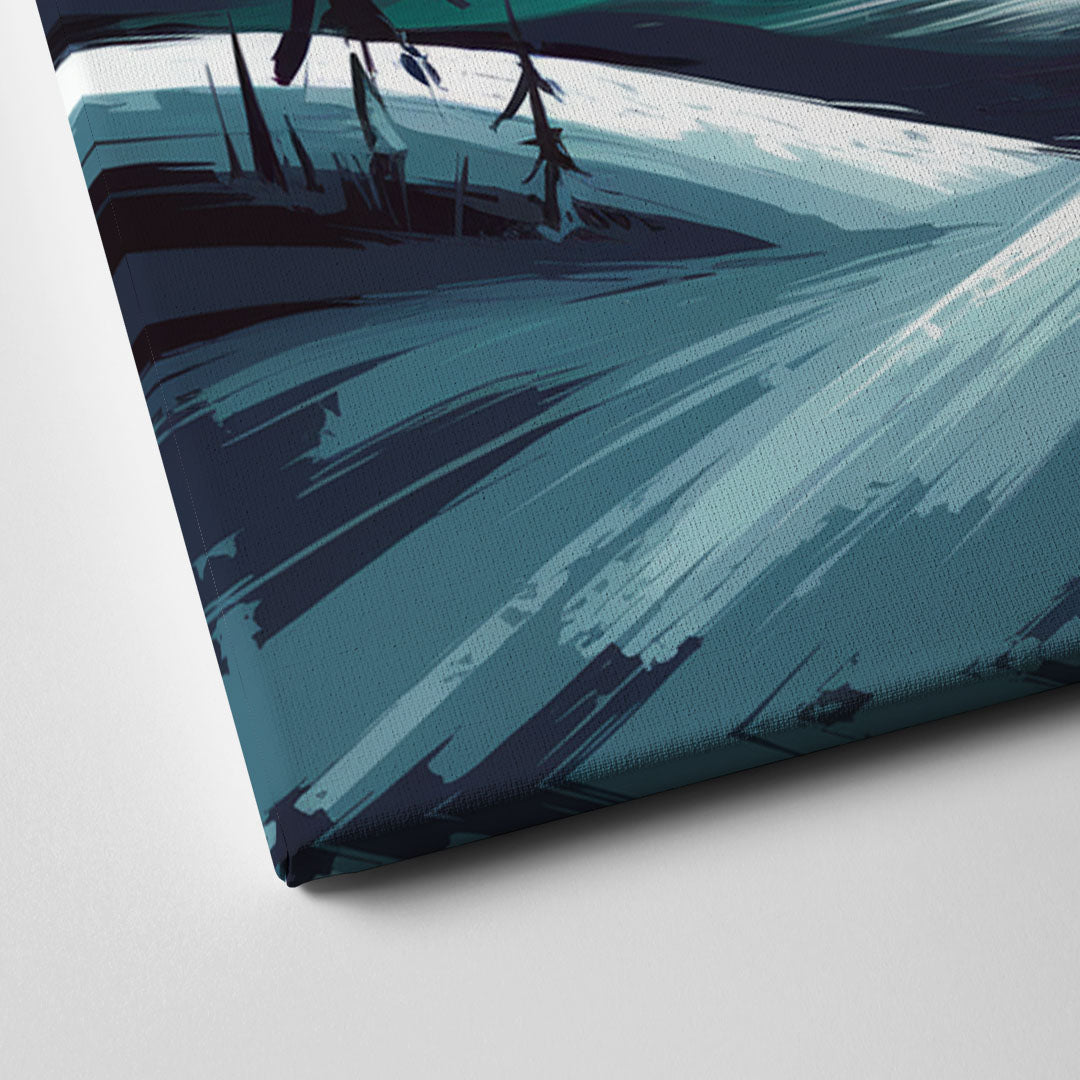 Aurora Skyline Glow Canvas Close Up