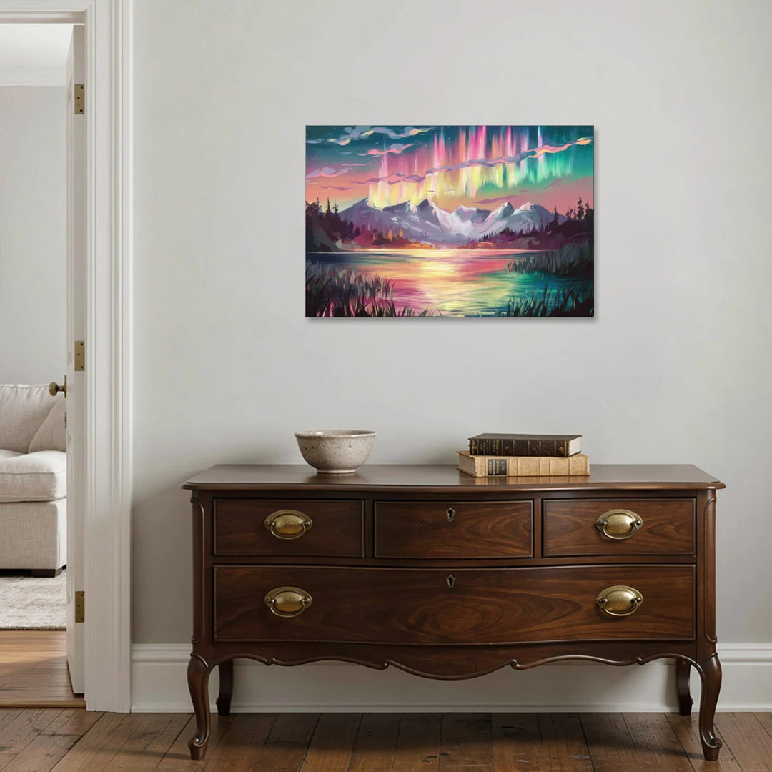 Aurora Sunset Glow - Canvas Wall Art - Coffee Table - 36x24