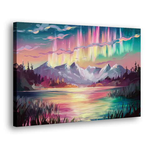 Aurora Sunset Glow - Canvas Wall Art