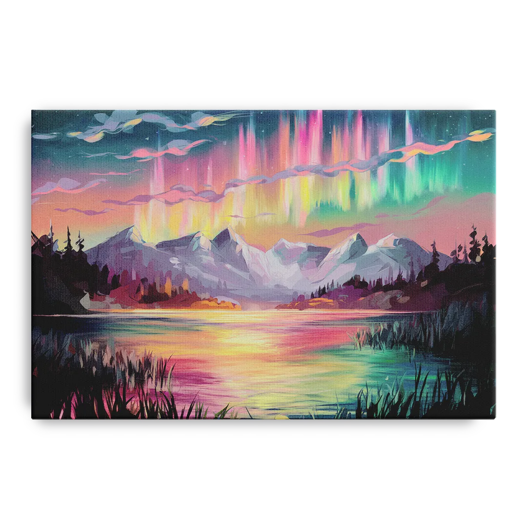 Aurora Sunset Glow Front - Canvas Wall Art