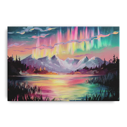 Aurora Sunset Glow Front - Canvas Wall Art