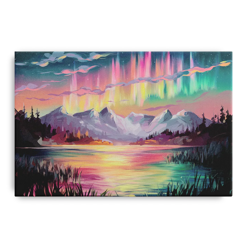 Aurora Sunset Glow Front - Canvas Wall Art