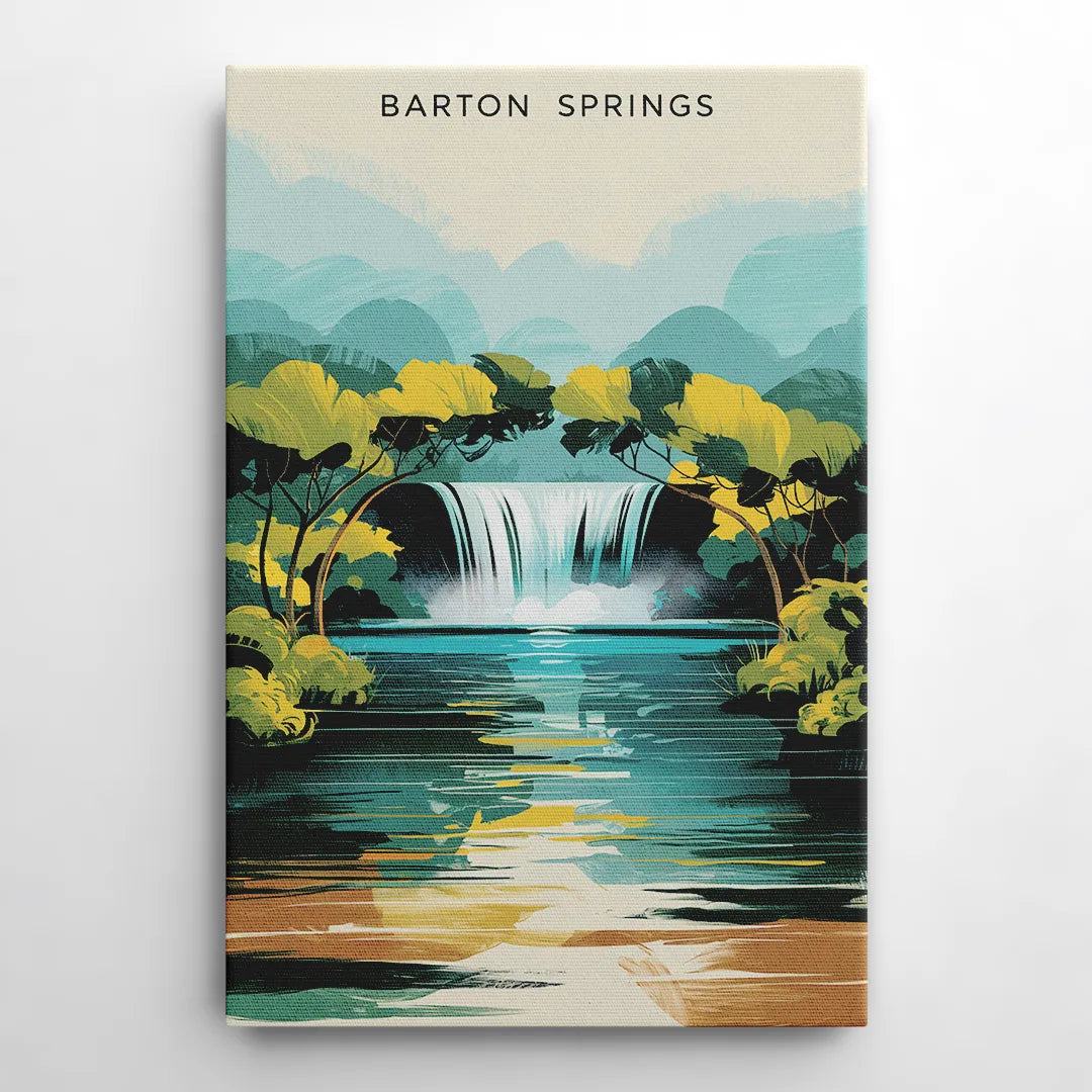 Austin Barton Springs Serenity - Canvas Wall Art
