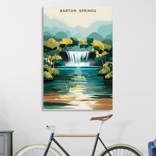 Austin Barton Springs Serenity Living Room - Canvas Wall Art