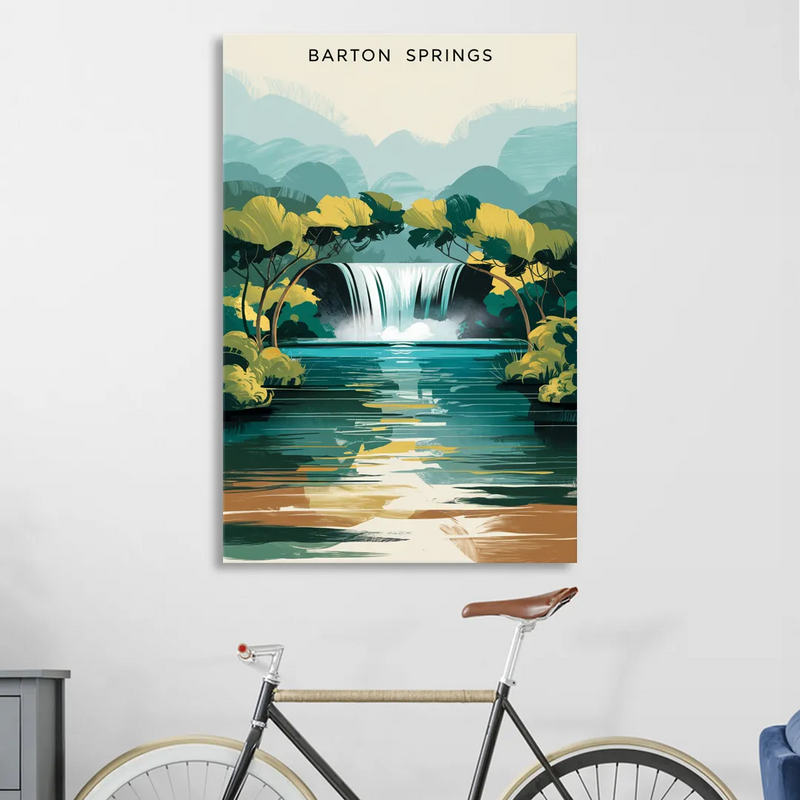 Austin Barton Springs Serenity Living Room - Canvas Wall Art
